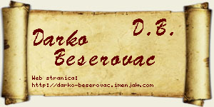 Darko Beserovac vizit kartica